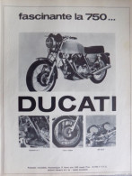Publicité De Presse ; Moto Ducati 750 - Reclame