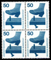 BRD DS UNFALLV Nr 700A Postfrisch VIERERBLOCK X27C6FE - Unused Stamps