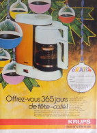 Publicité De Presse ; Cafetière Krups - Advertising