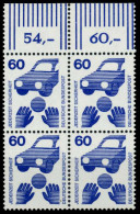 BRD DS UNFALLV Nr 701A Postfrisch VIERERBLOCK ORA X748432 - Unused Stamps