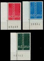 MONACO 1971 Nr 1014-1016 Postfrisch ECKE-ULI X760D3E - Unused Stamps
