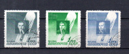 Russia 1944 Old Set Airmail Stratosphere Stamps (Michel 892/94) Nice Used - Gebraucht