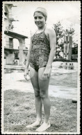 1951 LARGE ORIGINAL PHOTO FOTO RECORD CHAMPION SWIMMER GIRL JEUNE FILLE MOZAMBIQUE MOÇAMBIQUE AFRICA - Sport