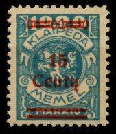 MEMEL 1923 Nr 213I Postfrisch Gepr. X6B536E - Memelgebiet 1923