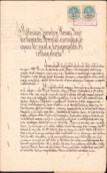 Zombori Rónay Jenő Alairasa, Torontal Varmegye Foispan, 1893 A2510N - Colecciones
