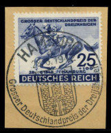 3. REICH 1942 Nr 814 Zentrisch Gestempelt Briefstück X6F268E - Gebraucht