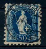 SCHWEIZ STEHENDE HELVETIA Nr 62XB Zentrisch Gestempelt X746ABA - Used Stamps