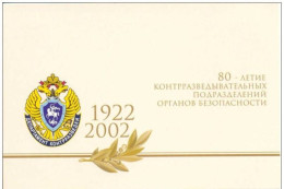 Russie 2002 Yvert N° 6633-6638 ** Espions Russes Emission 1er Jour Carnet Prestige Folder Booklet. - Neufs