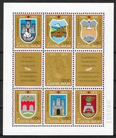 Yugoslavia 1970 25 Years Anniversary Liberation WW2 Coat Of Arms, Block Souvenir Sheet MNH - Nuevos