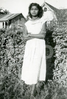 1959 INDIAN GIRL JEUNE FEMME MOÇAMBIQUE AFRICA MOZAMBIQUE AFRIQUE ORIGINAL AMATEUR PHOTO FOTO NS700 - Africa