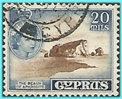CYPRUS- GREECE- GRECE- HELLAS 1955: from set  Used - Usati