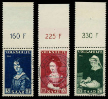SAARLAND 1956 Nr 376-378 Zentrisch Gestempelt ORA X79C466 - Used Stamps