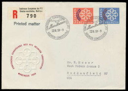SCHWEIZ 1959 Nr 681-682 BRIEF FDC X7B24F2 - Lettres & Documents
