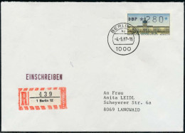 BERLIN ATM 1-280 BRIEF EINSCHREIBEN FDC X7E462E - Cartas & Documentos