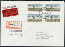BERLIN ATM Nr VS1-10-300 EST BRIEF FDC X7E4732 - Briefe U. Dokumente