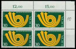 BRD BUND 1973 Nr 768 Postfrisch VIERERBLOCK ECKE-ORE X7FF7E6 - Unused Stamps