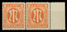 BIZONE AM-POST Nr 14-By Postfrisch WAAGR PAAR SRA X81B346 - Mint