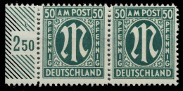 BIZONE AM-POST Nr 32bBz Postfrisch WAAGR PAAR SRA X81E41A - Postfris