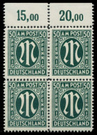 BIZONE AM-POST Nr 32bBz Postfrisch VIERERBLOCK ORA X81E422 - Postfris