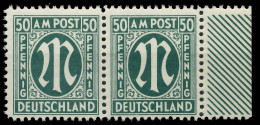 BIZONE AM-POST Nr 32bAz Postfrisch WAAGR PAAR X81E4D6 - Mint