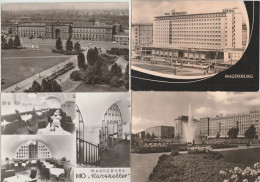 Lot Mit 4 Ansichtskarten Magdeburg, DDR-Zeit, U.a. Hauptbahnhof - Magdeburg