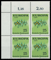BRD BUND 1972 Nr 716 Postfrisch VIERERBLOCK ECKE-OLI X84EEAE - Neufs