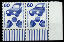 BERLIN DS UNFALLV Nr 409 Postfrisch WAAGR PAAR ECKE-URE X8ED3AA - Unused Stamps