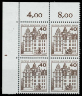 BERLIN DS BURGEN U. SCHLÖSSER Nr 614 Postfrisch VIERERB X90ED36 - Unused Stamps