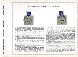 Rarissime Feuillet PAC (précurseur De CEF) De 1964, Blasons De Guéret Et De Niort, 2 Valeurs - 1960-1969