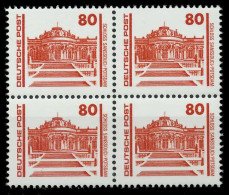 DDR DS BAUWERKE DENKMÄLER Nr 3349 Postfrisch VIERERBLOC SAA20BA - Unused Stamps