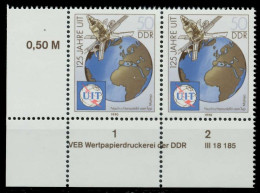 DDR 1990 Nr 3335 Postfrisch WAAGR PAAR ECKE-ULI X026316 - Nuovi