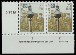 DDR 1990 Nr 3334 Postfrisch WAAGR PAAR ECKE-ULI X02633A - Unused Stamps