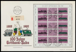 SCHWEIZ BLOCK KLEINBOGEN 1980-1989 Nr 1214-1215 X026396 - Blocs & Feuillets