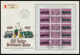 SCHWEIZ BLOCK KLEINBOGEN 1980-1989 Nr 1214-1215 X0263AE - Blocs & Feuillets