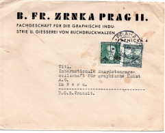 79001 - Tschechoslowakei - 1934 - 2Kcs Landschaften MiF A Bf PRAHA -> Schweiz - Covers & Documents