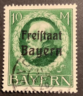 Bayern Mi. 169A Tadellos LUXUS, 1919 10M FREISTAAT BAYERN Gestempelt (Bavaria XF/SUP - Oblitérés