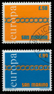 SAN MARINO 1971 Nr 975-976 Gestempelt X02C8C2 - Oblitérés