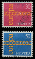 SCHWEIZ 1971 Nr 947-948 Gestempelt X02C8E2 - Used Stamps