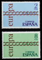 SPANIEN 1971 Nr 1925-1926 Postfrisch SAAAA16 - Unused Stamps