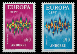 ANDORRA (FRANZ. POST) 1972 Nr 238-239 Postfrisch SAAAB22 - Unused Stamps