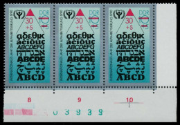 DDR 1990 Nr 3353 Postfrisch 3ER STR ECKE-URE X034BFA - Unused Stamps
