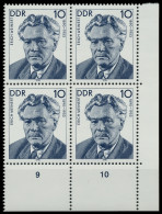 DDR 1990 Nr 3301 Postfrisch VIERERBLOCK ECKE-URE X034C5A - Unused Stamps