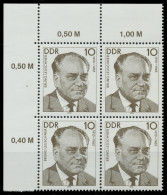 DDR 1990 Nr 3300 Postfrisch VIERERBLOCK ECKE-OLI X034CD2 - Unused Stamps