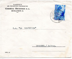 79002 - Ungarn - 1936 - 40f EF A Bf BUDAPEST -> Schweiz - Lettres & Documents