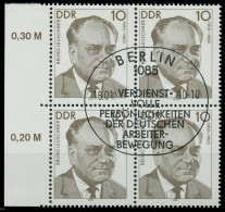 DDR 1990 Nr 3300 ESST Zentrisch Gestempelt VIERERBLOCK SRA X034D5A - Used Stamps