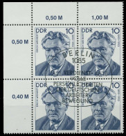 DDR 1990 Nr 3301 ESST Zentrisch Gestempelt VIERERBLOCK ECKE- X034D72 - Used Stamps