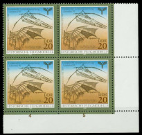 DDR 1990 Nr 3311 Postfrisch VIERERBLOCK ECKE-URE X034E8E - Neufs
