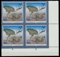 DDR 1990 Nr 3314 Postfrisch VIERERBLOCK ECKE-URE X034F6E - Nuevos