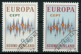 FINNLAND 1972 Nr 700-701 Gestempelt X04022A - Used Stamps