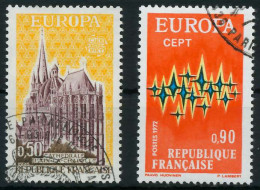 FRANKREICH 1972 Nr 1788-1789 Gestempelt X040272 - Used Stamps